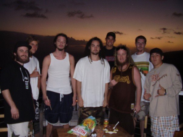 Rooftop BBQ, Hawaii Kai, 2007 (Jesse is second from left)