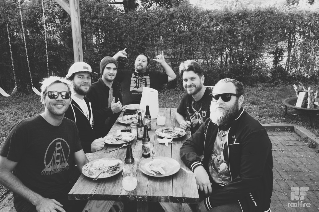 Iration enjoys a backyard BBQ from The Shebeen in Charlottesville, VA. 