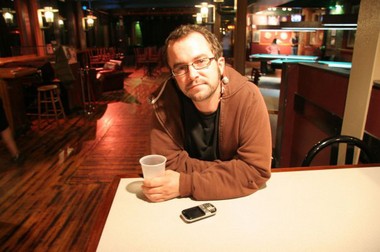 Mike Van Jura inside ABC's Abbey Bar. Photo credit: Ashley Elizabeth 